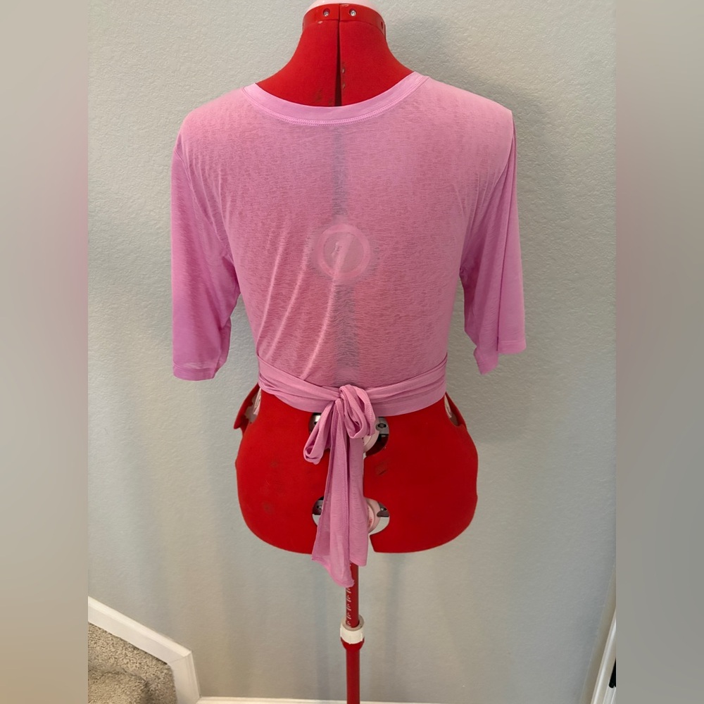Fabletics Pink Women's Wrap Robe - Picture 2 of 5